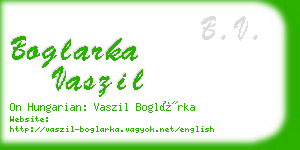 boglarka vaszil business card